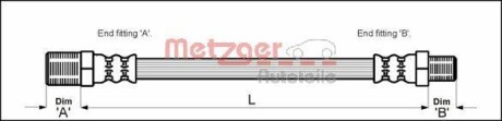 Тормозной шланг - METZGER 4115148