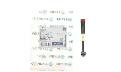 Фото 2 - Датчик зносу гальмівних колодок MEYLE 014 527 0004 (0145270004)
