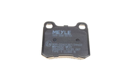 Фото 2 - Гальмівні колодки MEYLE 025 206 8713