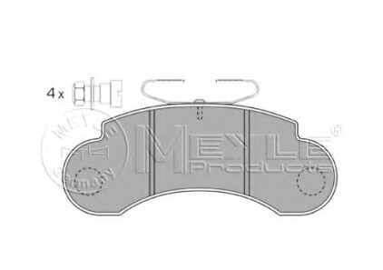 Фото 3 - Тормозные колодки MEYLE 025 215 7314