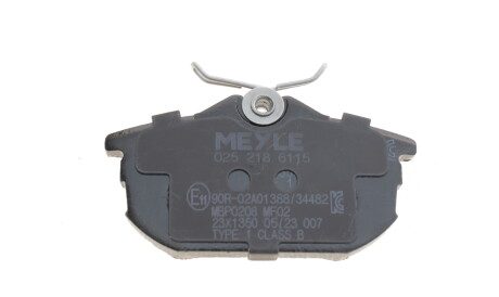 Фото 2 - Гальмівні колодки MEYLE 025 218 6115 (0252186115)