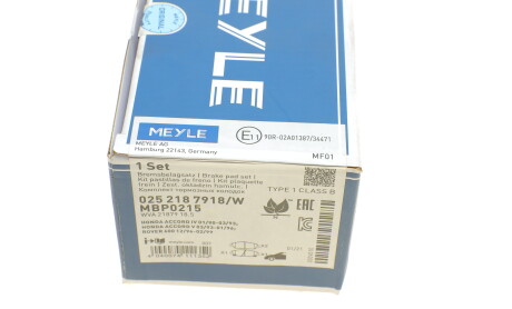 Фото 6 - Гальмівні колодки MEYLE 025 218 7918/W (0252187918W)
