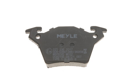 Фото 2 - Тормозные колодки MEYLE 025 230 2017 (0252302017)