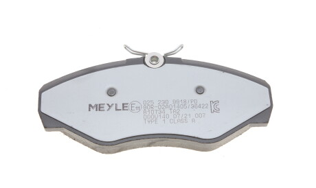 Фото 3 - Тормозные колодки MEYLE 025 230 9918/PD (0252309918PD)