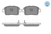 Комплект тормозных колодок, дисковый тормоз - (0446547030, 04465YZZE2, 0446552210) MEYLE 025 235 1017 (фото 1)