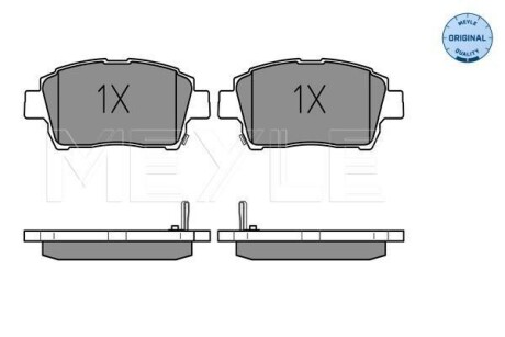 Колодки гальмівні (передні) Toyota Corolla 01-08/Prius 03-09/Yaris 99-05 - MEYLE 025 235 1017