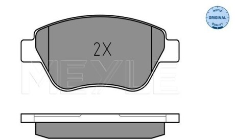 Фото 2 - Гальмівні колодки MEYLE 025 237 0617/W (0252370617W)
