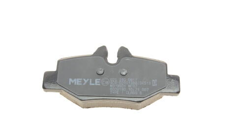 Фото 2 - Гальмівні колодки MEYLE 025 240 0817 (0252400817)