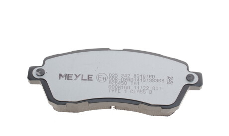 Фото 3 - Тормозные колодки MEYLE 025 242 8316/PD (0252428316PD)