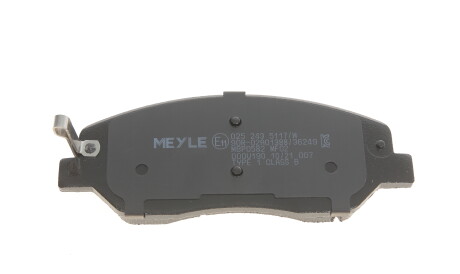 Фото 3 - Тормозные колодки MEYLE 025 243 5117/W (0252435117W)