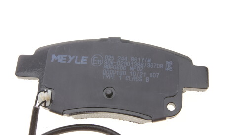 Фото 3 - Тормозные колодки MEYLE 025 244 8617/W (0252448617W)