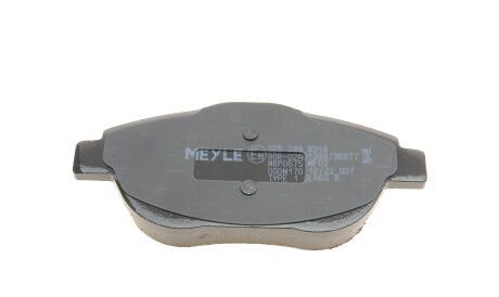 Фото 2 - Гальмівні колодки MEYLE 025 248 8318 (0252488318)