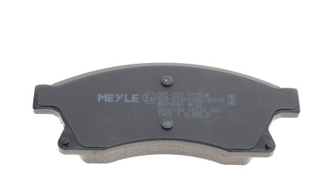 Фото 2 - Гальмівні колодки MEYLE 025 250 3118/W (0252503118W)