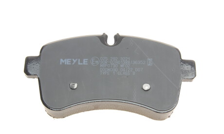 Фото 2 - Гальмівні колодки MEYLE 025 292 3221 (0252923221)