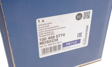 Фото 2 - Напіввісь MEYLE 100 498 0770 (1004980770)