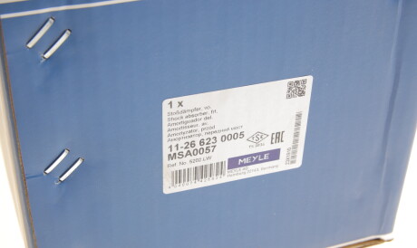 Фото 2 - Стійка амортизатору (амортизатор) MEYLE 11-26 623 0005 (11266230005)