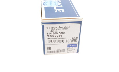 Фото 8 - Датчик АБС (ABS) MEYLE 114 800 0009 (1148000009)