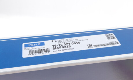 Фото 4 - Воздушный фильтр MEYLE 16-12 321 0016 (16123210016)