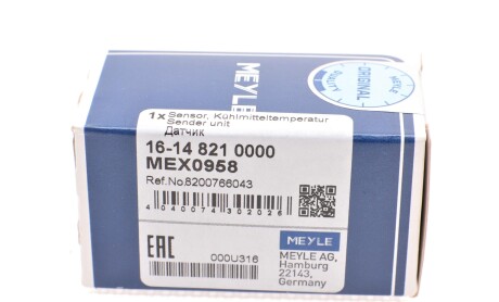 Фото 7 - Датчик температуры ОЖ MEYLE 16-14 821 0000 (16148210000)