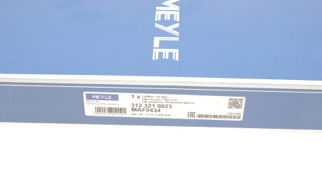 Фото 3 - Повітряний фільтр MEYLE 312 321 0023 (3123210023)