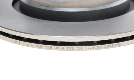 Фото 3 - Гальмівний диск MEYLE 315 523 0059 (3155230059)