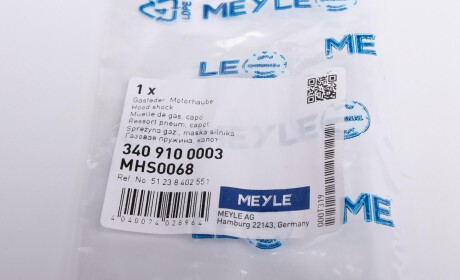 Фото 6 - Амортизатор капоту MEYLE 340 910 0003 (3409100003)