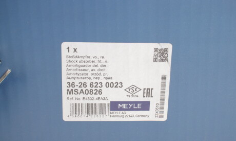 Фото 2 - Стійка амортизатору (амортизатор) MEYLE 36-26 623 0023 (36266230023)