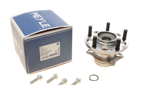 Комплект підшипника колеса задн Лів/Прав (із маточиною) (60x138x125) HYUNDAI ELANTRA V, VELOSTER KIA CERATO III 1.6/1.6D/1.8 09.10-06.18 - MEYLE 37-14 752 0018