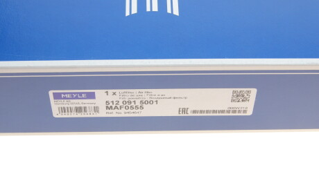 Фото 5 - Повітряний фільтр MEYLE 512 091 5001