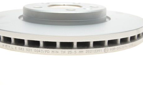Фото 2 - Тормозной диск MEYLE 583 521 0047/PD (5835210047PD)