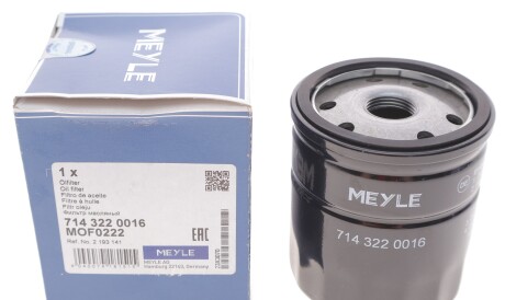 Фото 2 - Масляний фільтр MEYLE 714 322 0016 (7143220016)