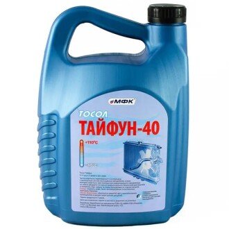 Антифриз Тосол Тайфун-40 Premix -20°C синій, 5л - МФК 4820250120374