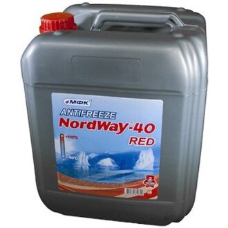 Антифриз NordWay-40 Red -40°C красный, 9,3л - МФК 4820250120411