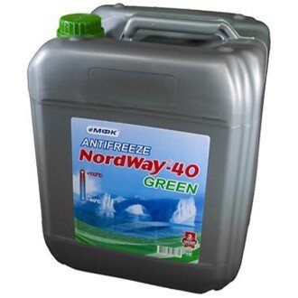 Антифриз NordWay-40 Green -40°C зелений, 10л - МФК 4820250120442