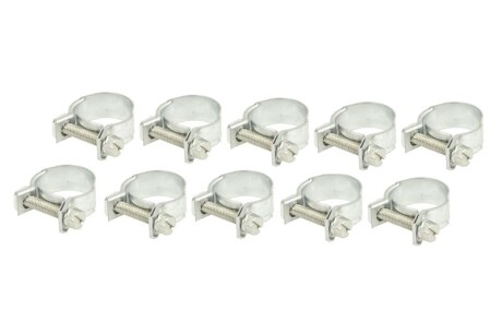 Obejma ?limakowa NORMAL MINI-CLIP 16-18mm (szer. ta?my 10mm) - 1kpl = 10szt - MIKALOR OSM 03010608 10SZT (фото 1)