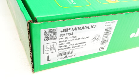 Фото 2 - Стеклоподъемник MIRAGLIO 30/1193 (301193)