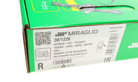 Фото 2 - Стеклоподъемник MIRAGLIO 30/1226 (301226)