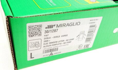 Фото 2 - Стеклоподъемник MIRAGLIO 30/1287 (301287)