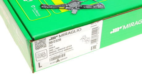 Фото 2 - Склопідйомник MIRAGLIO 30/232B (30232B)