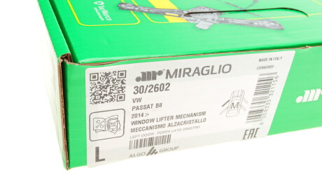 Фото 2 - Склопідйомник MIRAGLIO 30/2602