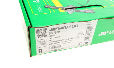 Фото 2 - Склопідйомник MIRAGLIO 30/7062 (307062)