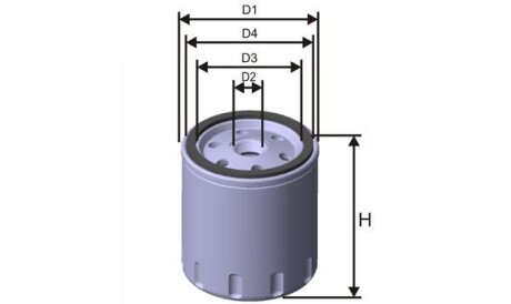Масляный фильтр - MISFAT Z622