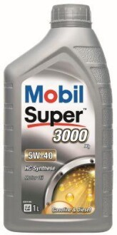 Super 3000 X1 5W-40 1L (x12) - MOBIL 150564