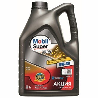 Моторна олива Super 3000 XE 5W-30, 5 л (156156) - MOBIL 150944