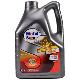 Моторна олива Super 3000 X1 5W-40, 5 л (156154/154542/150565) - MOBIL 151241