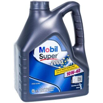 Моторна олива Super 2000 Х1 10W-40, 4 л (152568/150018) - (1942046) MOBIL 152050