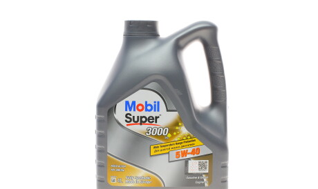 Моторна олива Super 3000 X1 5W-40, 4 л (152061/150013/411056) - MOBIL 152566