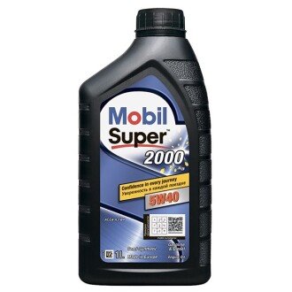 Моторное масло Super 2000 Х3 5W-40, 1 л - MOBIL 155338