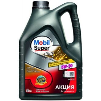 Моторна олива Super 3000 X1 Formula FE 5W-30, 5 л (155606) - MOBIL 156155