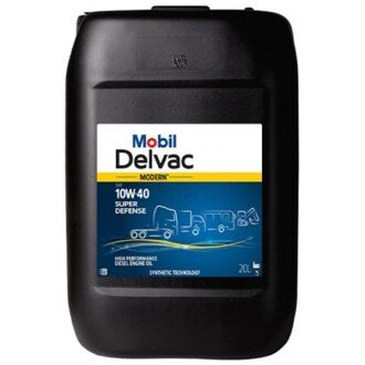 Моторна олива Delvac Modern Super Defence 10W-40, 20 л - MOBIL 157060